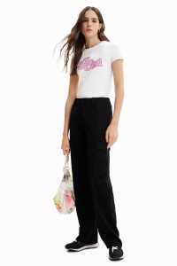 Desigual Lyhyt-sleeve rhinestone Naisten T Paidat | WACPY7645