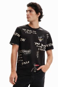 Desigual Lyhyt-sleeve text Miesten Pikeepaita | IAJTP9074