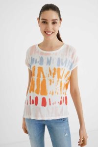 Desigual Lyhyt sleeve tie-dye Naisten T Paidat | LMKVY0437