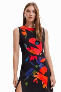 Desigual Lyhyt slim floral Naisten Mekko | KOJNR0371