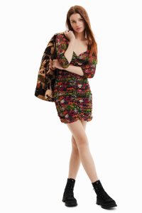 Desigual Lyhyt slim with ruching Naisten Mekko | FTIVW5730
