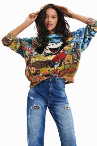 Desigual M. Christian Lacroix hoodie with Disney's Mickey Mouse Naisten Puserot | SXPQK0586
