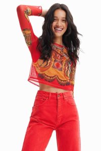 Desigual M. Christian Lacroix tulle Naisten T Paidat | QURXW8602