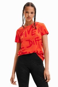 Desigual Manifesto text Naisten T Paidat | YGLHI3496
