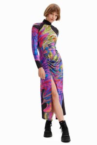 Desigual Maria Escote slim midi Naisten Haalari | LAJFB3495