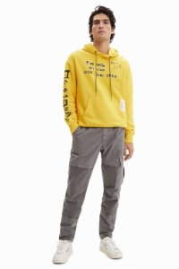 Desigual Message hoodie Miesten Puserot | VTXPM5016