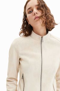 Desigual Mokka-effect biker Naisten Takki | LMARP3586