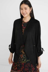 Desigual Open blazer leather effect Naisten Takki | LXZED0796