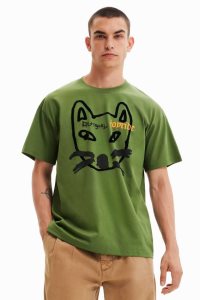 Desigual Oversize cat Miesten Pikeepaita | FLCNQ9324