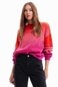 Desigual Oversize gradient pullover Naisten Neulepuserot | IKTZE6730