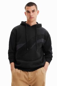 Desigual Oversize hoodie Miesten Puserot | GNOVH8917