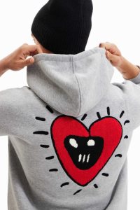 Desigual Oversize hoodie with pocket Miesten Puserot | DIEQR8291