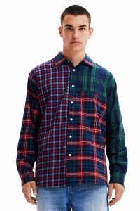 Desigual Oversize plaid Miesten Paidat | YHNZO6234