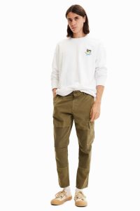 Desigual Patchwork cargo trousers Miesten Housut | GKYIH2975