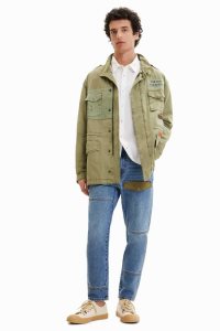 Desigual Patchwork parka Miesten Takit | BFJOD0158