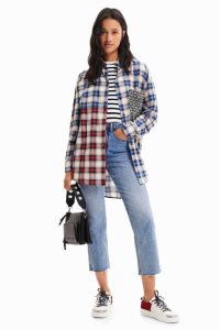 Desigual Patchwork plaid Naisten Topit | RIMEG6731