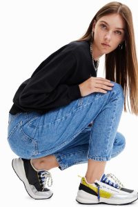 Desigual Patchwork zip-up running Naisten Tennarit | RANHK0582