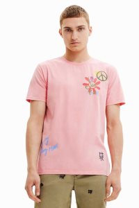 Desigual Peace short-sleeve Miesten Pikeepaita | VEFYB5023