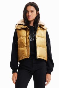 Desigual Pehmustettu fleece gilet Naisten Takki | SGTIB6492