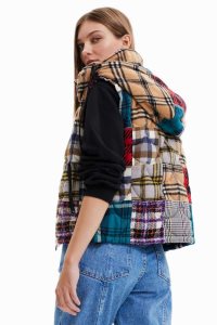 Desigual Pehmustettu patchwork gilet Naisten Takki | NUVLX7846