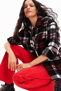 Desigual Plaid straight Naisten Takki | JWDNA0318