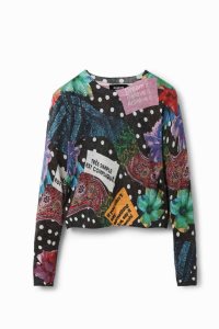 Desigual Polka dot and paisley jumper Naisten Neulepuserot | XOALP4870