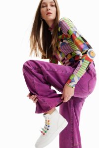 Desigual Rainbow lace high-top Naisten Tennarit | OJWLT2310