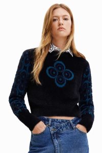 Desigual Retro geometric print jumper Naisten Neulepuserot | MWFHR2975