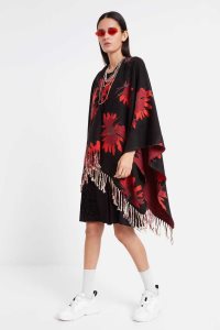 Desigual Reversible floral poncho Naisten Huivit | RDTHY8962