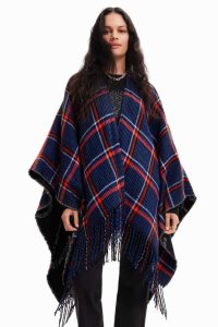 Desigual Reversible plaid poncho Naisten Takki | VDPML5124