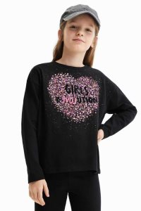 Desigual Sequin splatter Tytön T Paidat | GTUKF4720
