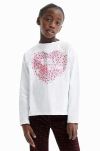 Desigual Sequin splatter Tytön T Paidat | WQLAS3516