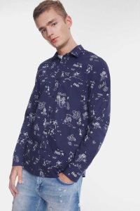 Desigual Shirt Hawaiian bolimania print Miesten Paidat | IYJMV6789