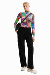 Desigual Slim floral Naisten T Paidat | UHXVE3598