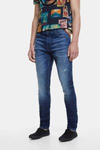 Desigual Slim jeans with message Miesten Housut | MUJNB0427