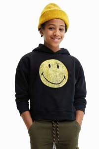 Desigual Smiley hoodie Poikien Puserot | KGMPD3462