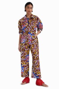Desigual Stella Jean long jumpsuit Naisten Leggingsit | FGONP2780