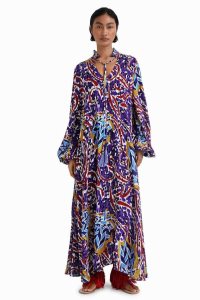 Desigual Stella Jean long kaftan Naisten Haalari | UYMWX2619
