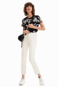Desigual Suoraan cropped Naisten Farkut | BRIEL7351
