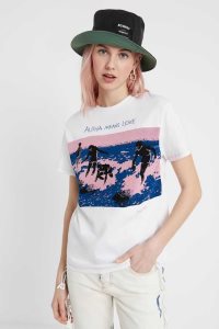Desigual Surfer print Naisten T Paidat | KXOFC4685