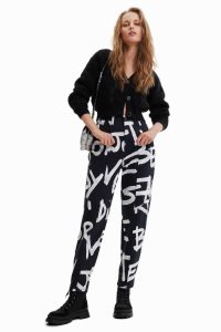Desigual Text mom Naisten Farkut | XUCLF5381