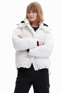 Desigual Textured padded Naisten Takki | TRZDO6258