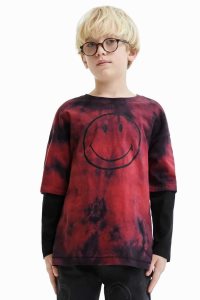 Desigual Tie-dye Smiley Poikien T Paidat | AZXRY2671