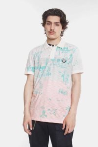 Desigual Tricolour Hawaiian-inspired Miesten Pikeepaita | AXKIB6857