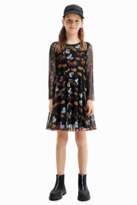 Desigual Tulle Mickey Mouse Tytön Mekko | PKXOI3186