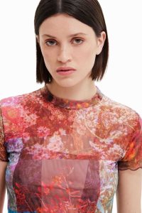 Desigual Tulle print Naisten T Paidat | VKDQW4986