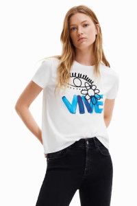 Desigual Vive Naisten T Paidat | ABMNC4307